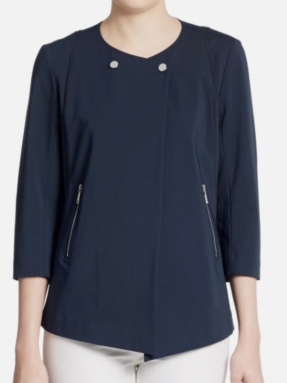 Lafayette 148 New York Dayle Snap Front Jacket